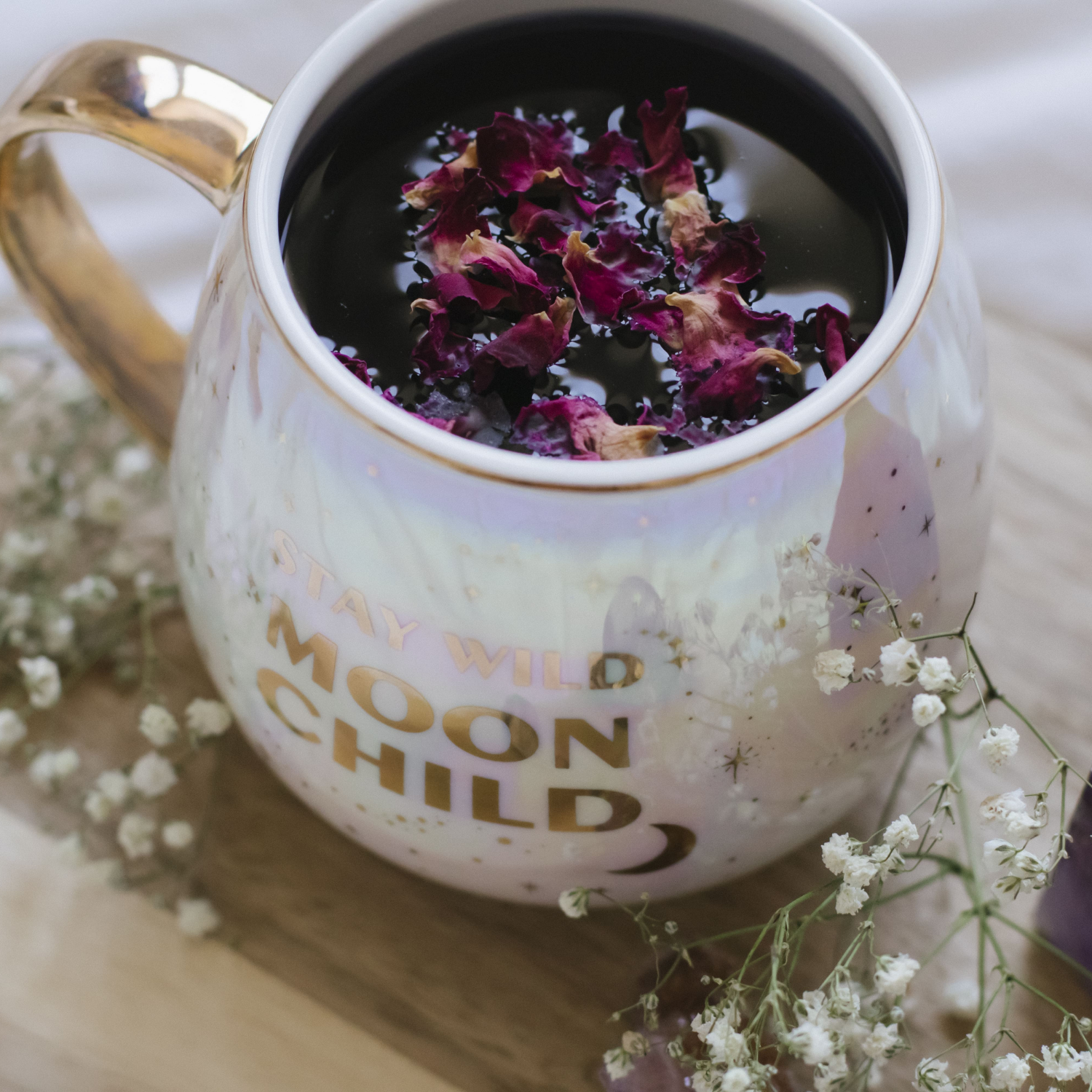 Stay Wild Moon Child Mug, Spoon &amp; Infuser Set