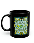 Abundance Flows to Me Black Mug