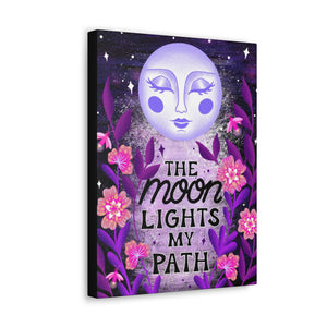 The Moon Lights my Path Canvas Gallery Wraps