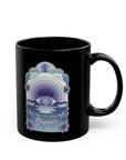 Tap Into Your Higher Purpose Black Mug