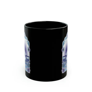 Tap Into Your Higher Purpose Black Mug