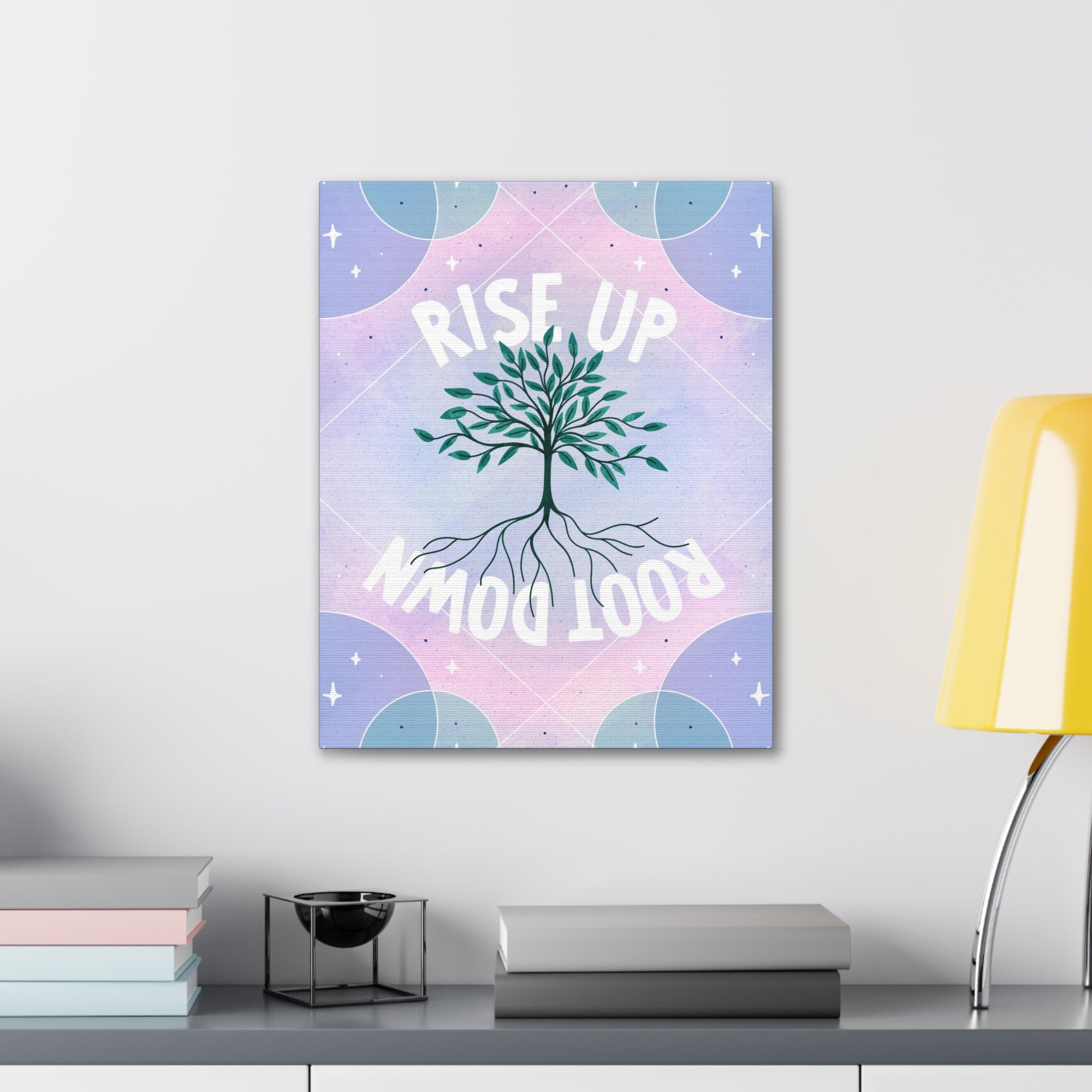 Rise Up Root Down Tree Canvas Gallery Wraps