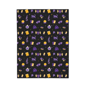 Cozy Witch Plush Throw Blanket