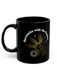 Harmonize With the Cosmos Black Mug