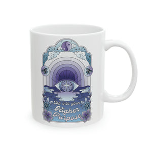 Tap Into Your Higher Purpose White Mug