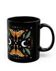 Orange Moon Moth Mug