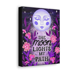 The Moon Lights my Path Canvas Gallery Wraps