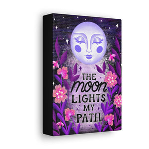 The Moon Lights my Path Canvas Gallery Wraps