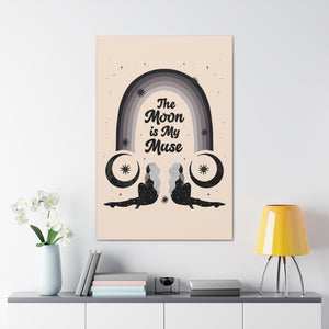 The Moon is My Muse Canvas Gallery Wraps