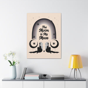 The Moon is My Muse Canvas Gallery Wraps