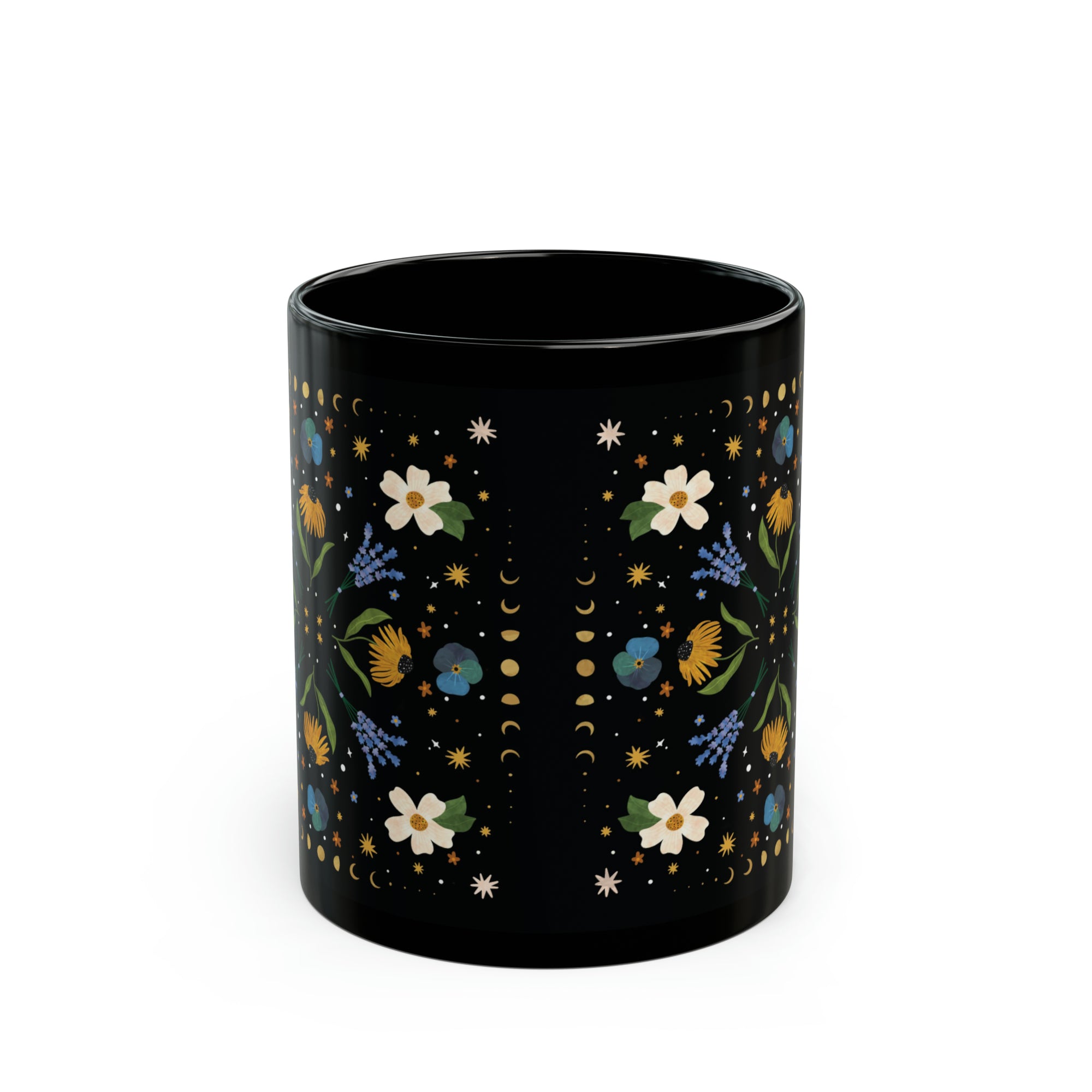 Blue Floral Mug