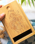 Elemental Goddesses Wooden Bamboo Altar Box available at Goddess Provisions