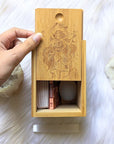 Elemental Goddesses Wooden Bamboo Altar Box available at Goddess Provisions