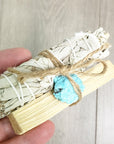 Palo Santo, Sage & Crystal Smoke Cleansing Bundle