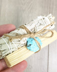 Palo Santo, Sage & Crystal Smoke Cleansing Bundle