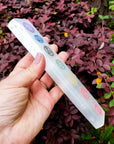 Chakra Engraved Selenite Bar