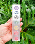 Chakra Engraved Selenite Bar