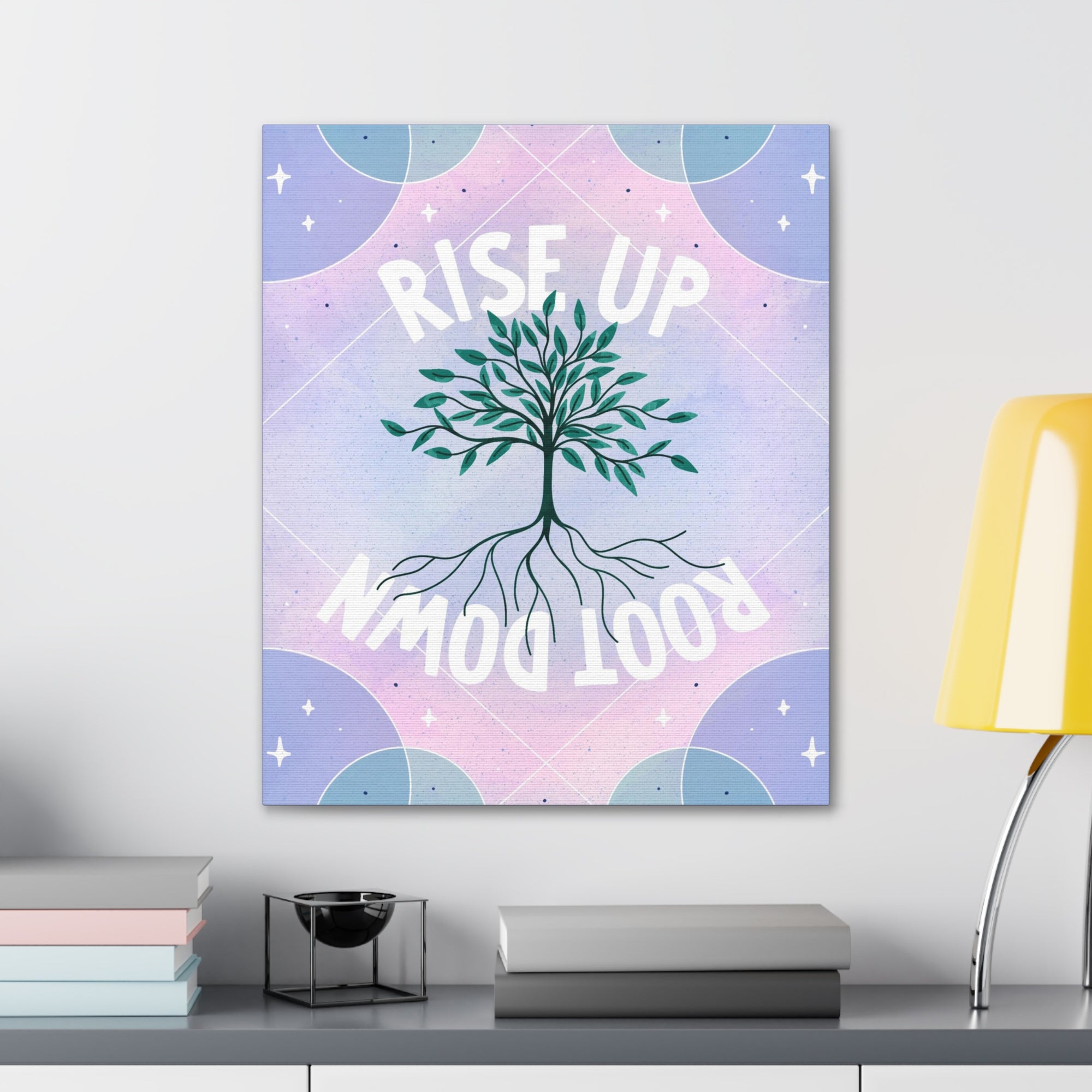 Rise Up Root Down Tree Canvas Gallery Wraps