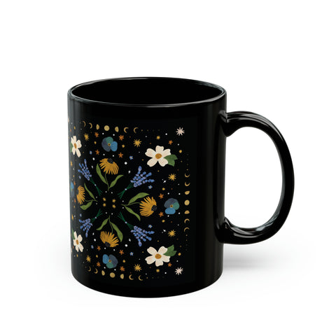 Blue Floral Mug