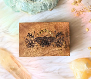 Fairy Fortune Mango Wood Box available at Goddess Provisions