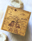 Elemental Goddesses Wooden Bamboo Altar Box available at Goddess Provisions