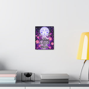 The Moon Lights my Path Canvas Gallery Wraps