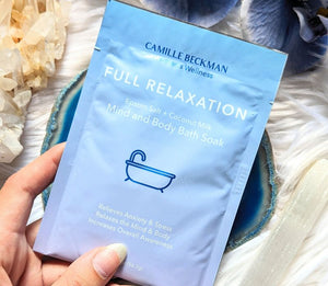 Full Relaxation Bath Soak by Camille Beckman available at Goddess Provisions.