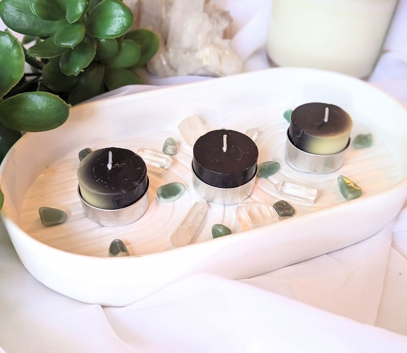 Moon Phase Tealights (Set of 3) available at Goddess Provisions