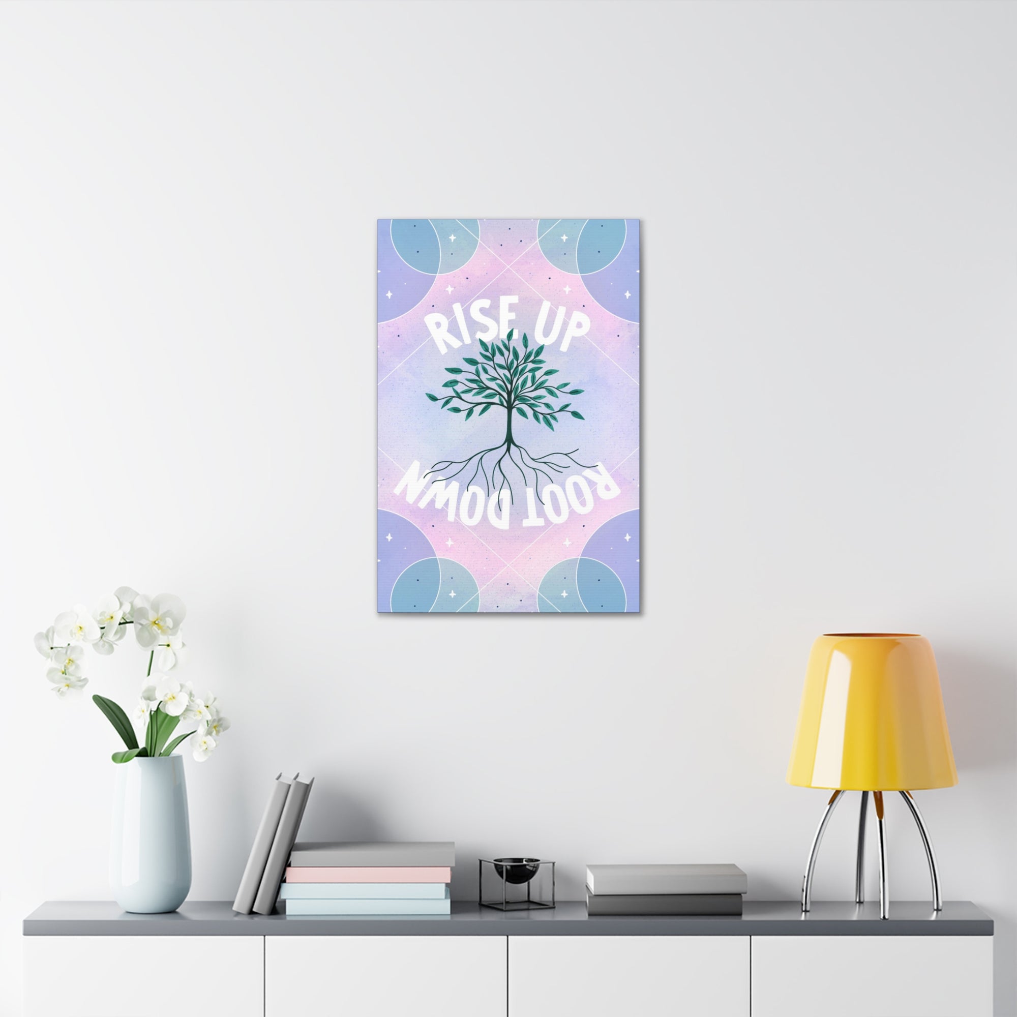 Rise Up Root Down Tree Canvas Gallery Wraps