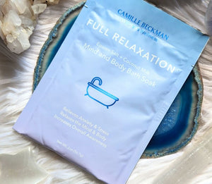 Full Relaxation Bath Soak by Camille Beckman available at Goddess Provisions.