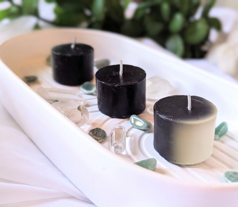 Moon Phase Tealights (Set of 3) available at Goddess Provisions