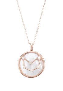 Capricorn Mother Of Pearl Constellation Necklace