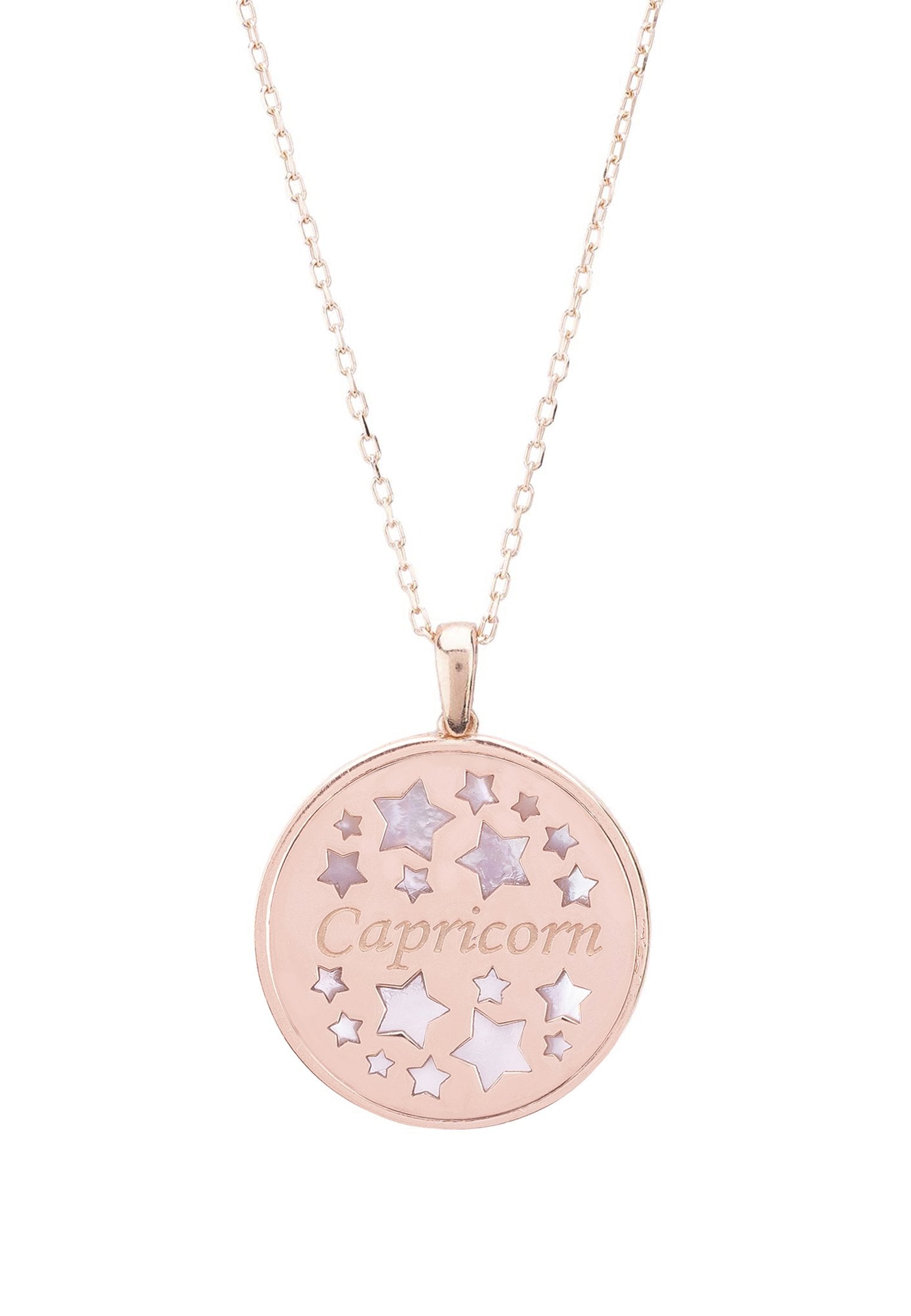 Capricorn Mother Of Pearl Constellation Necklace