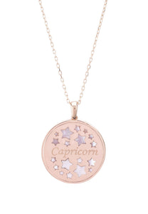 Capricorn Mother Of Pearl Constellation Necklace