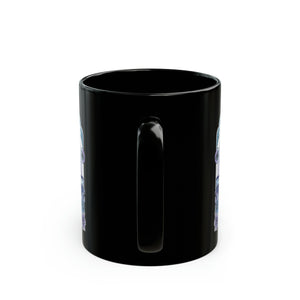 Tap Into Your Higher Purpose Black Mug