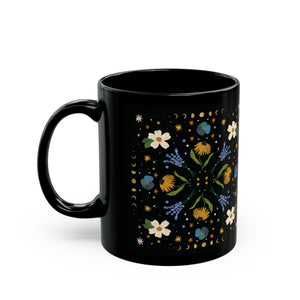 Blue Floral Mug