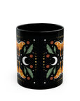 Orange Moon Moth Mug