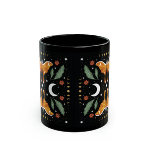 Orange Moon Moth Mug