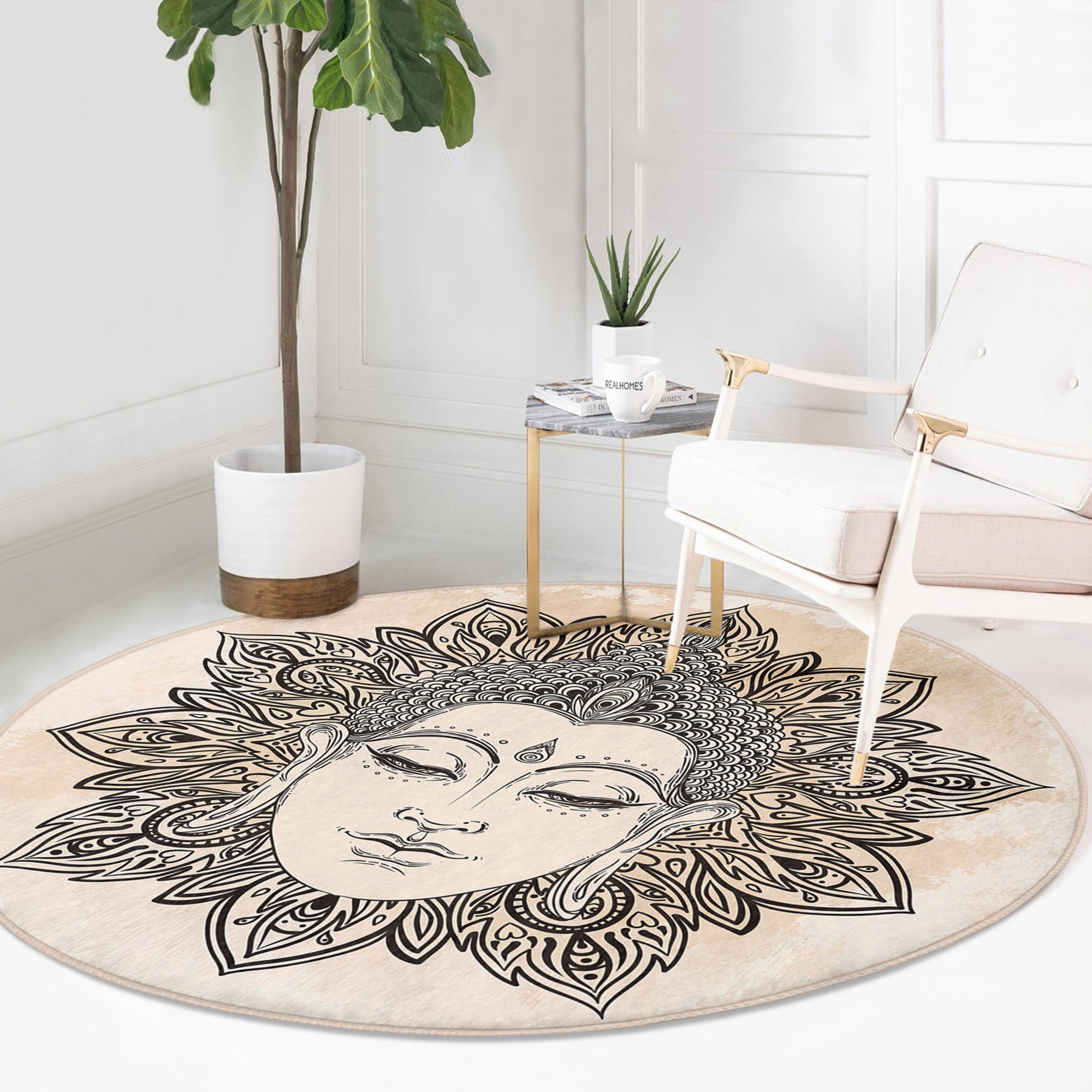 Meditation Room Round Rug