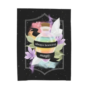 Always Brewing Magic Velveteen Plush Blanket