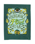 Abundance Flows to Me Velveteen Plush Blanket