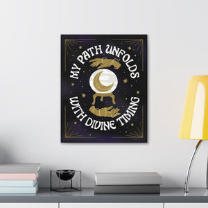 My Path Unfolds with Divine Timing Canvas Gallery Wraps