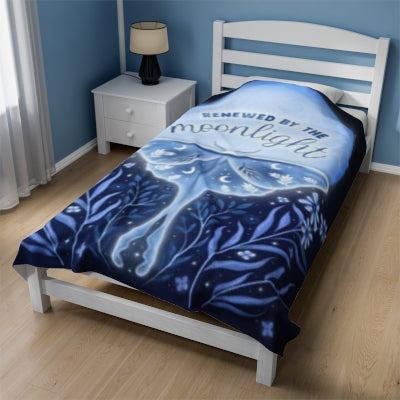 Renewed by the Moonlight Velveteen Plush Blanket