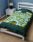 Abundance Flows to Me Velveteen Plush Blanket