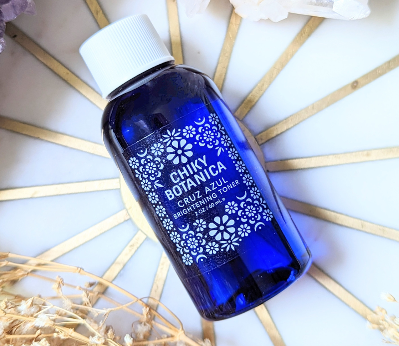 Tighten, tone, and refresh your skin with a revitalizing the Cruz Azul Toner. Lavender, eucalyptus, and butterfly pea blossoms work together to balance tone, boost hydration, and reduce redness. Available at Goddess Provisions