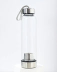 Crystal Infusing Glass Water Bottle