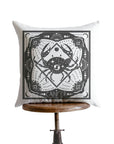 Cancer Block Print Pillow