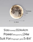 Full Moon LED Wall Light