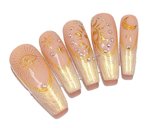 Cosmic Glow Press On Nails Set