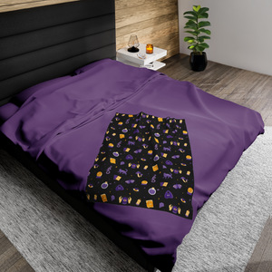 Cozy Witch Plush Throw Blanket